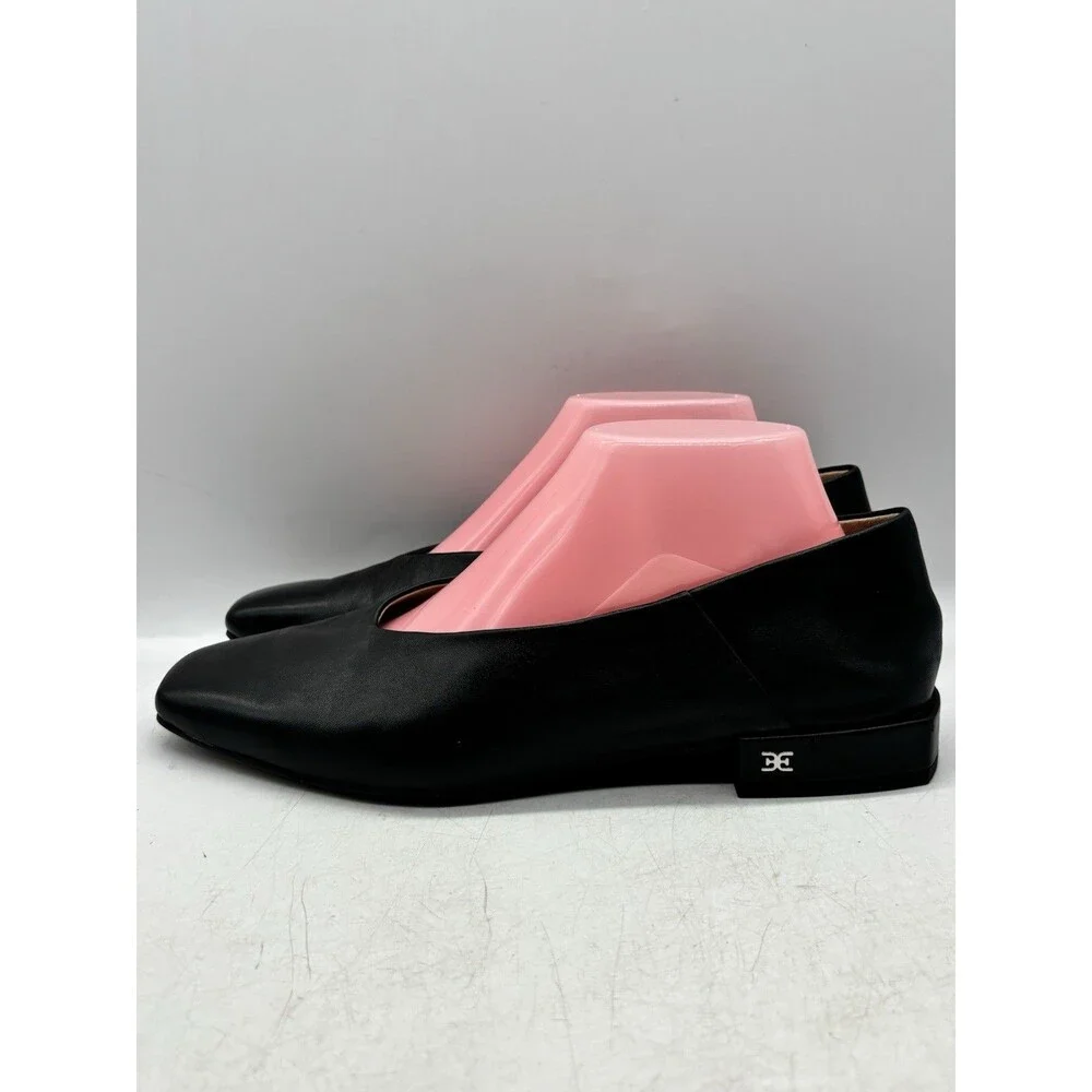 Sam Edelman Kasey Ballet Flats Black Leather Women’s Sz 9 Square Toe